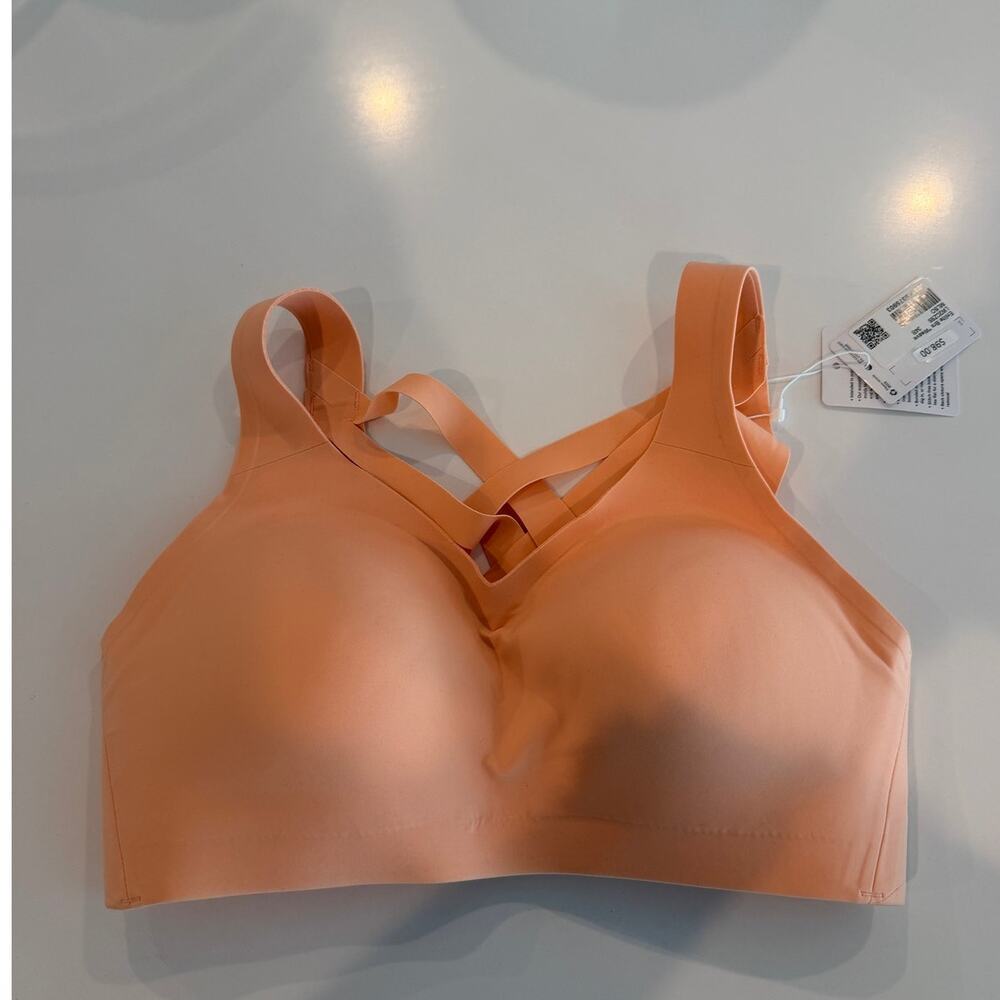 NWT Lululemon Enlite Weave-Back Bra Melon Sorbet Sz 34B $98 MSRP